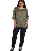 Eranthe Tunica Dama - Verde cu imprimeu paisley -