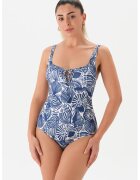 EROS Costum de baie intreg cu siret - Bleumarin