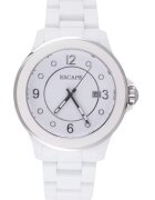Escape Ceas dama 40 mm - curea plastic alba - rezistenta la apa 5 ATM