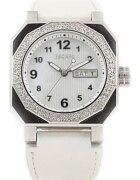 Escape Ceas dama model ECP10269 - curea piele ecologica - 36 mm - rezistenta la apa 5 ATM - argintiu