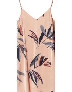 Esotiq Camasa de noapte - roz murdar - imprimeu floral - fara maneci - 2 bretele - poliester