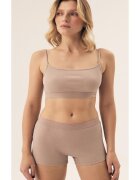 Esotiq Pantaloni scurti Ryoko bej deshis - Bej deschis melange