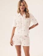 Esotiq Pijamale de dama Riley alb - Uni