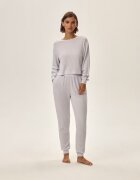 Esotiq Set trening dama Clytia 2 - gri deschis - maneci lungi - croiala regular fit - poliester