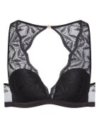 Esotiq Sutien dama Odesa - poliamida - floral - fara burete - negru