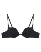 Esotiq Sutien push-up Taysa - cu bretele cu zirconiu - poliamida - negru - Negru