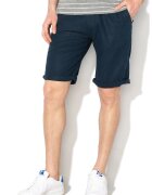 ESPRIT Bermude relaxed fit din amestec de in - Albastru inchis