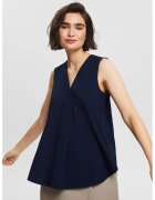 ESPRIT Bluza fara maneci cu decolteu in V - Albastru ultramarin