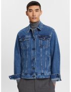 ESPRIT Jacheta de denim cu buzunare pe piept - Albastru