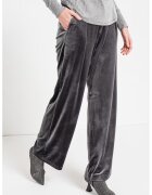 ESPRIT Pantaloni de catifea cu croiala ampla - Gri cenusiu