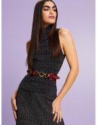 ESPRIT Pulover slim fit fara maneci - Negru