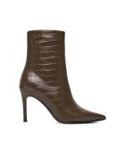 Eva Minge Botine dama - maro - piele naturala - Negru