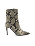 Eva Minge Botine dama - piele naturala - Negru/Bej