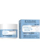 Eveline Cosmetics Crema hidratanta Hyaluron+ Korean Rituals - cu acid hialuronic - aloe vera si squalane - pentru ten uscat si deshidratat - 50 ml