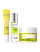 Eveline Cosmetics Set cu Crema de netezire AHA + BHA Korean Rituals 50 ml - Ser anti-imperfectiuni LAB Formula Advanced 30 ml si Crema-ser antirid pentru ochi 6 Ceramide 20 ml