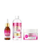 Eveline Cosmetics Set ingrijire ten Peptide Renewal Crema antirid pentru ten matur - 50 ml + Ser concentrat de lifting Super Duo cu 5% peptide - 18 ml + Apa micelara tonifianta de trandafiri - Facemed+ - Toning Micellar Rose Water 3 in 1 - 400 ml