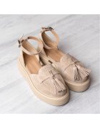 Exclusives Pantofi din piele Augustino - Bej