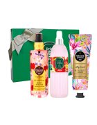 Eyuep Sabri Tuncer 1923 Set Eyup Sabri Tuncer - Apa de Colonie 68° Amber 150 ml - Spray de Corp Perfume Jewels The Adventure 250 ml - Crema De Maini Si De Corp Silky Touch 50 ml