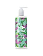 Faith in Nature Lotiune vegana pentru corp si maini cu si 400 ml - Lavanda/Muscata