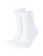 Falke Set de sosete lungi unisex - 2 perechi - Alb