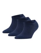 Falke Set de sosete pana la glezna - 3 perechi - Albastru deschis