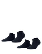 Falke Set de sosete pana la glezna din amestec de bumbac - 2 perechi - Albastru