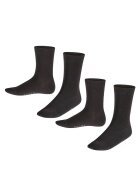 Falke Set de sosete scurte Happy - 2 perechi - Negru