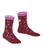 Falke Sosete lungi cu model Christmas - Visiniu/Roz