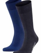 Falke Sosete lungi din material respirabil Cool 24/7 - Albastru inchis/Albastru