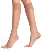 Falke Sosete lungi transparente fara material la nivelul degetelor Shelina - 12 DEN - Maro taupe deschis