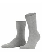 Falke Sosete lungi unisex tricotate fin - Gri deschis