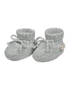 Falke Sosete tricotate din bumbac organic Perfect Fit Knitted Bootsock - Gri melange