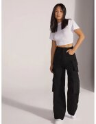 FAVORITE DAUGHTER Pantaloni cargo cu talie înaltă FD - Negru