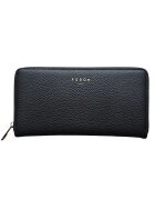 Fedon Portofel dama Eva - piele ecologica - negru - dimensiune universala - design elegant - functionalitate spatioasa