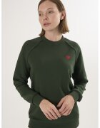 Felix Hardy Bluza lejera de trening din bumbac cu maneci raglan - Verde inchis