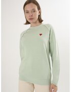 Felix Hardy Bluza lejera de trening din bumbac cu maneci raglan - Verde pal