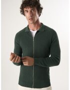 Felix Hardy Cardigan cu fermoar si maneci raglan - Verde aquamarin