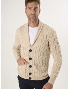 Felix Hardy Cardigan din bumbac cu model torsade si nasturi - Bej