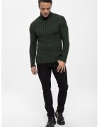 Felix Hardy Pulover cu guler inalt si model torsade - Verde englez