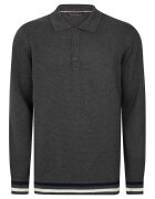 Felix Hardy Pulover polo cu accente in dungi - Alb optic/Gri antracit