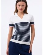 Felix Hardy Pulover polo cu maneci scurte - Albastru inchis/Alb murdar