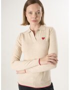 Felix Hardy Pulover polo cu terminatie contrastante - Bej