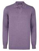 Felix Hardy Pulover polo de bumbac cu model uni - Lila pal