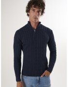 Felix Hardy Pulover regular fit cu fenta cu fermoar - Bleumarin