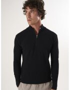 Felix Hardy Pulover slim-fit cu fenta cu fermoar - Negru