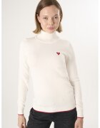 Felix Hardy Pulover slim fit cu guler inalt - Crem