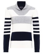 Felix Hardy Pulover slim fit cu model in dungi - Negru/Gri deschis