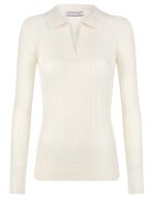 Felix Hardy Pulover slim-fit cu model torsade - Alb fildes