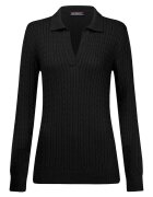 Felix Hardy Pulover slim-fit cu model torsade - Negru