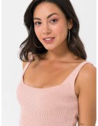 Felix Hardy Top crop cu aspect striat - Roz